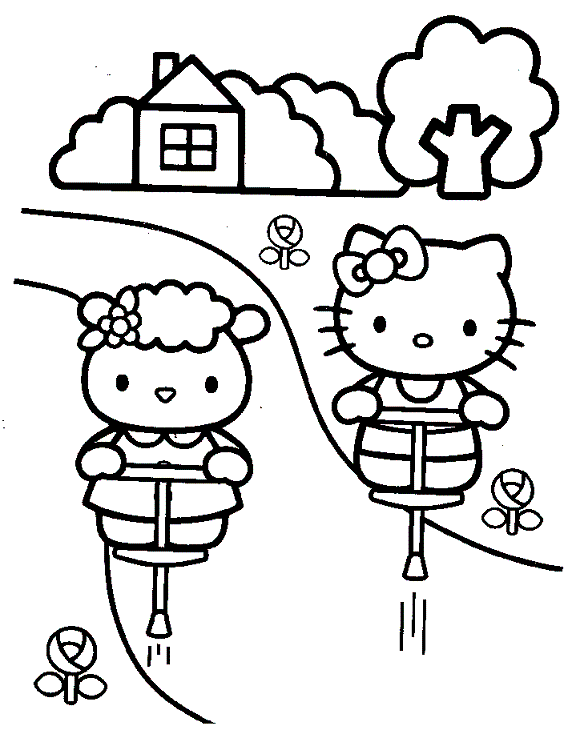 Gifsgifs: Desenhos para Colorir da Hello Kitty