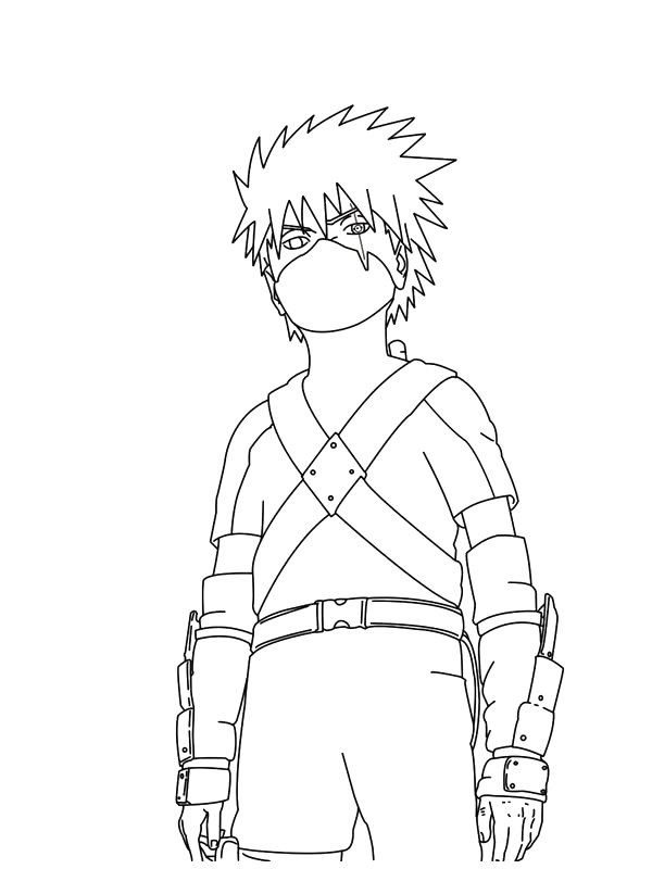 Desenhos para colorir do bebê Kakashi - Desenhos para colorir gratuitos  para impressão